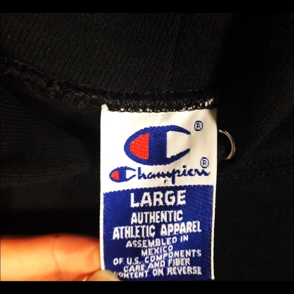 Champion Vintage Spell Out Hoodie - Picture 5 of 6